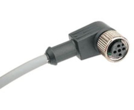 IMI Norgren 传感器执行器电缆, 34D系列, 4芯, M12转无终端接头