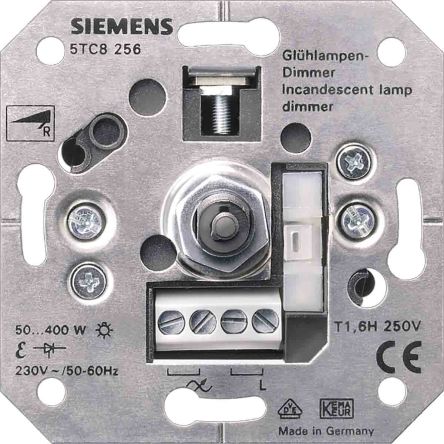 Siemens 1 Way 1 Gang Dimmer Switch, 230V, 60-400W