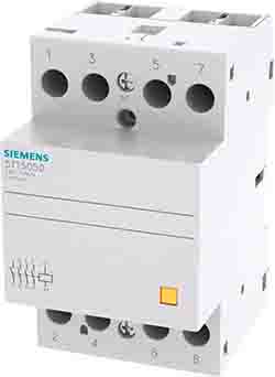 Siemens Contactor SENTRON De 4 Polos, 4NO, 63 A, Bobina 24 V, 5 KW
