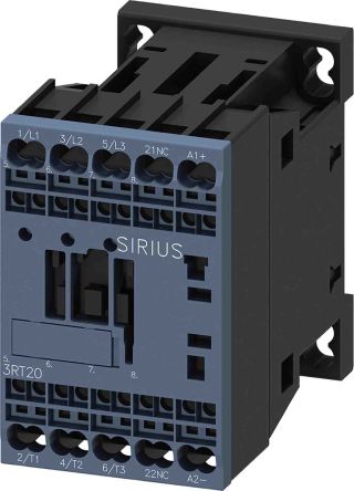 Siemens SIRIUS Leistungsschütz / 24 V Dc Spule, 3 -polig 1 Öffner / 9 A, Umkehrend