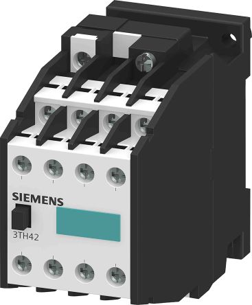 Siemens SIRIUS Leistungsschütz / 24 V Ac Spule, 8 -polig 4 Öffner + 4 Schließer / 6 A, Umkehrend