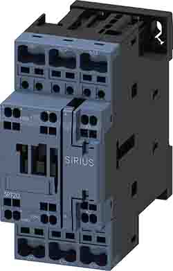 Siemens SIRIUS Leistungsschütz / 110 V Ac Spule, 3 -polig 1 Schließer, 1 Öffner / 9 A