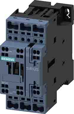 Siemens SIRIUS Leistungsschütz / 220 V Dc Spule, 3 -polig 1 Schließer, 1 Öffner / 12 A