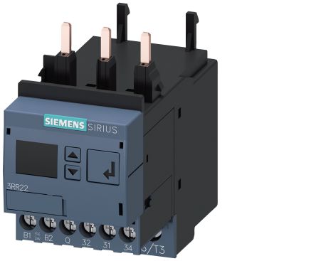 Siemens Relé De Supervisión De Corriente Serie 3RR2, SPDT, 3 Fases