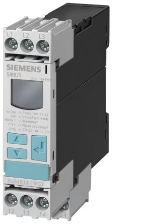 Siemens 3UG4 Überwachungsrelais 3-phasig, 2-poliger Wechsler Überspannung, Unterspannung