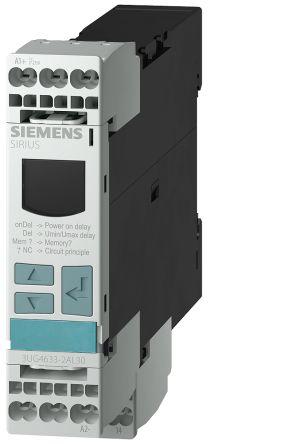 Siemens Relé De Supervisión De Tensión Serie 3GU, SPDT, 1 Fase