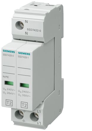 Siemens, 5SD7422-0, Überspannungsableiter, DIN-Schienen, 1-phasig 25kA 5SD
