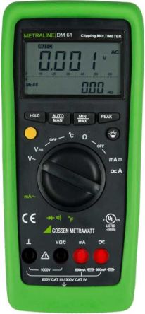 Gossen Metrawatt Gossen METRALINE DM 41 HandDigital Multimeter 1000V Ac / 660mA Ac, 100 MΩ - 60 MΩ