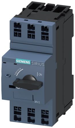Siemens SIRIUS Motorschutzschalter, 2 A 3 Eingänge 690 V 3RV2 Mit Stromwandler