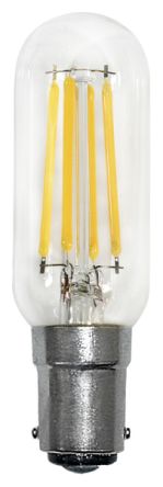 Orbitec BA15d LED灯泡, LED LAMPS - tubes and pear forms系列, 230 V, 4 W, 2700K, 暖白色, 25mm直径, 管状