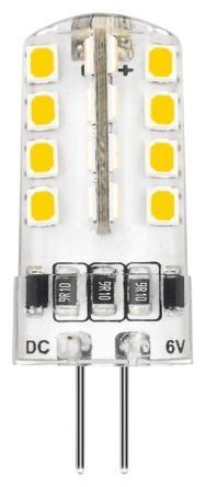 Orbitec BI-PIN, Klare LED LED-Kapsellampe, G, 3 W / 6 V, 300 Lm, G4 Sockel, 3000K Warmweiß