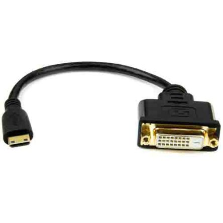 StarTech.com HDMI-Kabel A Mini-HDMI Stecker B DVI-D Dual Link Buchse, 203mm, Schwarz