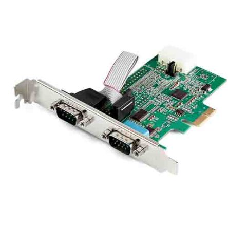StarTech.com PCIe Erweiterungskarte Seriell, 2-Port RS-232 921.6Kbit/s 256 B