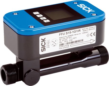Sick FFU Flüssigkeit Durchflusssensor 18 → 30 V Dc 0,9 L/min → 36 L/min Typ