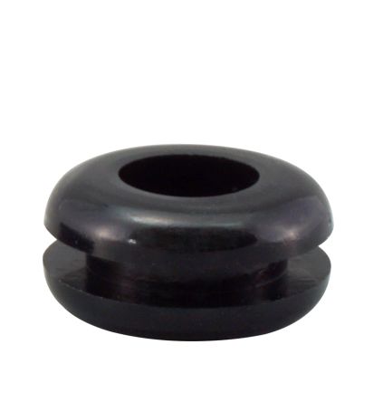 RS PRO Black PVC 10.9mm Cable Grommet For Maximum Of 7.8mm Cable Dia.