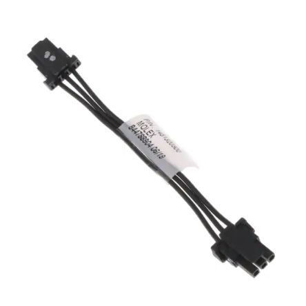 Molex Conjunto De Cables Micro-Fit TPA 145132, Long. 75mm, Con A: Hembra, 3 Vías, Con B: Hembra, 3 Vías, Paso 3mm
