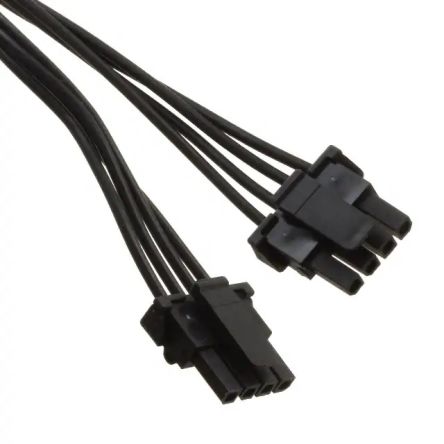 Molex Conjunto De Cables Micro-Fit TPA 145132, Long. 150mm, Con A: Hembra, 4 Vías, Con B: Hembra, 4 Vías, Paso 3mm