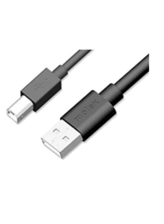 Molex 68593 USB-Kabel, USBA / USB B, 1.5m USB 2.0 Schwarz