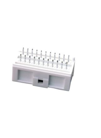 Molex MicroClasp Leiterplatten-Stiftleiste Vertikal, 24-polig / 2-reihig, Raster 2.0mm, Ummantelt