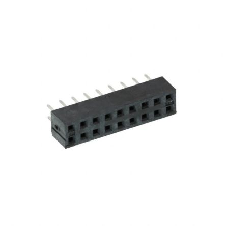 Molex 79107 Series Vertical Through Hole Mount PCB Connector, 18-Contact, 2-Row, 2mm Pitch, Solder Termination