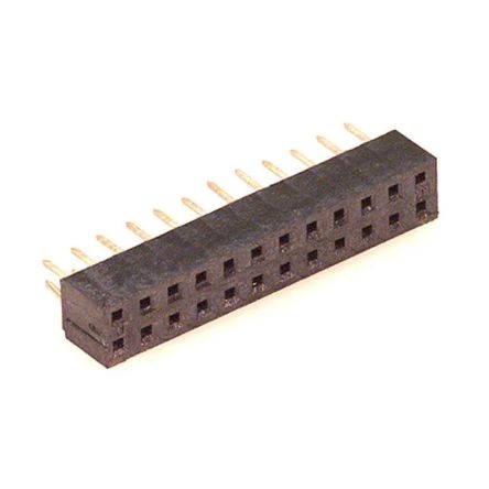 Molex 79107 Leiterplattensteckverbinder Vertikal 24-polig / 2-reihig, Raster 2mm