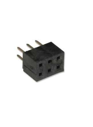 Molex 79107 Series Vertical Through Hole Mount PCB Connector, 6-Contact, 2-Row, 2mm Pitch, Solder Termination