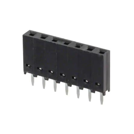 Molex 90147 Series Vertical Through Hole Mount PCB Connector, 7-Contact, 1-Row, 2.54mm Pitch, Solder Termination