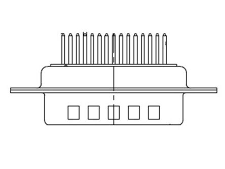 FCT From Molex Molex 172704 Sub-D Steckverbinder Stecker, 9-polig / Raster 2.84mm, PCB