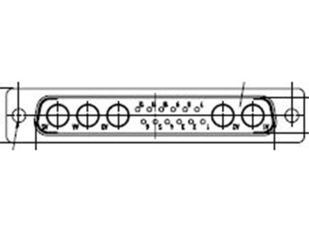 FCT From Molex Molex 172704 Sub-D Steckverbinder Stecker, 12-polig / Raster 2.84mm, Tafelmontage