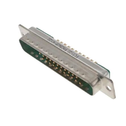 FCT From Molex Connecteur Sub-D Mâle 25 Voies Montage Sur Câble Angle Droit