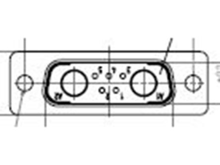 FCT From Molex Molex 172704 Sub-D Steckverbinder Stecker, 5-polig / Raster 2.84mm, Tafelmontage
