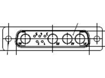 FCT From Molex Molex 172704 Sub-D Steckverbinder Stecker, 5-polig / Raster 2.84mm, Tafelmontage