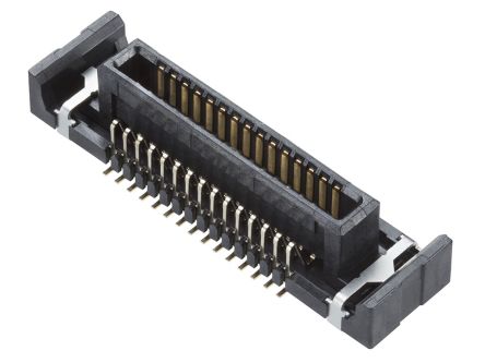 Molex SlimStack Leiterplatten-Stiftleiste Vertikal, 30-polig / 2-reihig, Raster 0.4mm, Ummantelt