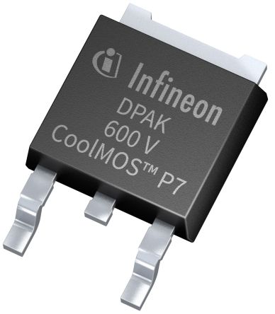 Infineon 600V CoolMOS P7 IPD60R180P7ATMA1 N-Kanal, SMD MOSFET 600 V / 18 A, 3-Pin DPAK (TO-252)