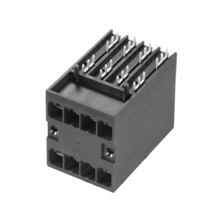 Weidmuller Conector De PCB Macho De 4 Vías En 2 Filas, Paso 7.62mm, Montaje PCB