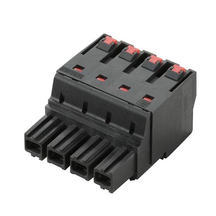 Weidmuller 10.16mm Pitch 5 Way Pluggable Terminal Block, Plug, PCB