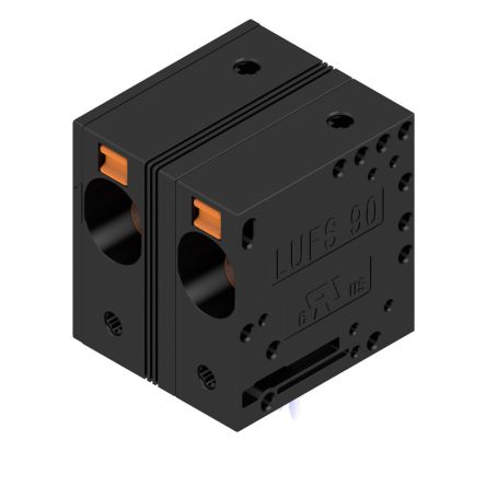 Weidmuller LU Series PCB Terminal Block, 2-Contact, 15mm Pitch, PCB Mount, 1-Row