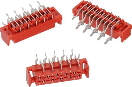 Wurth Elektronik WR-MM Leiterplatten-Stiftleiste Gewinkelt, 6-polig / 2-reihig, Raster 2.54mm