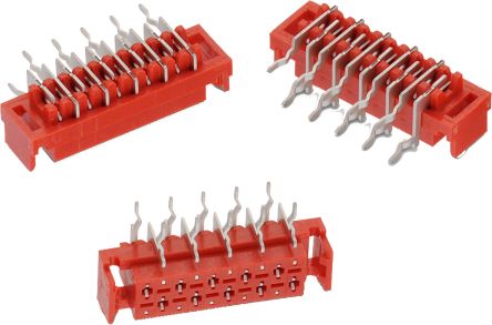 Wurth Elektronik WR-MM Series Right Angle PCB Header, 24 Contact(s), 2.54mm Pitch, 2 Row(s)