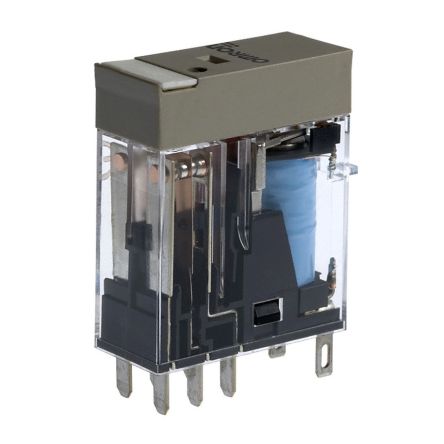 Omron Plug In Non-Latching Relay, 24V Dc Coil, 5A Switching Current, DPDT