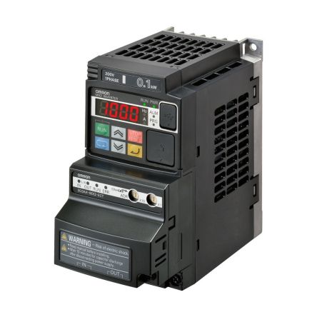 Omron 3G3MX2, 1-Phasen Frequenzumrichter 0,2 KW, 200 V Ac / 1,6 A 580Hz Für Wechselstrommotoren