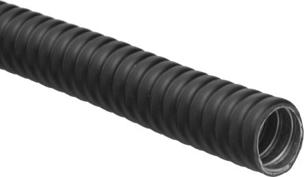 RS PRO Conducto Flexible De Acero Galvanizado Negro, Long. 30m, Ø 16mm, IP54