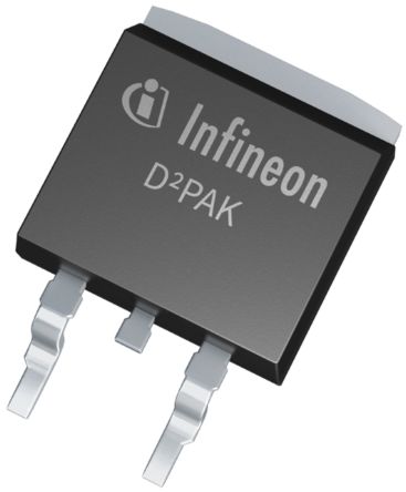 Infineon MOSFET, Canale N, 0.049 Ω, 80 A, D2PAK (TO-263), Montaggio Superficiale