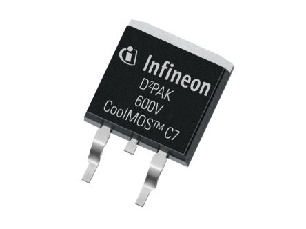 Infineon 600V CoolMOS™ C7 N-Kanal, SMD MOSFET 600 V / 13 A, 3-Pin D2PAK (TO-263)