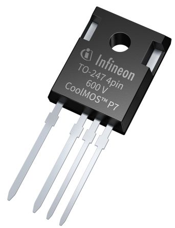 Infineon N沟道增强型MOS管 CoolMOS™ C7系列, Vds=600 V, 37 A, TO-247-4封装, 通孔安装, 4引脚
