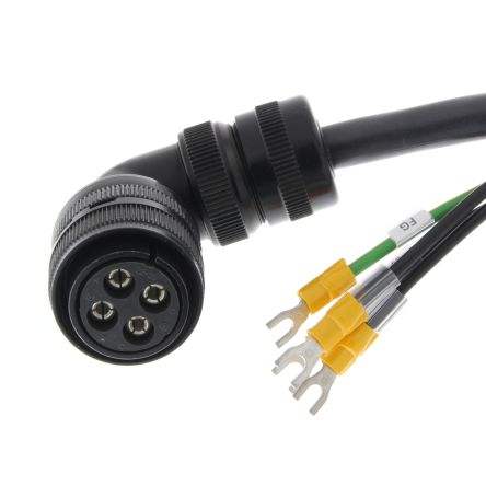 Omron Cable, Trifásico, 400 V, 5 KW, Long. 5m, Para Usar Con G5 Series Servo Motor