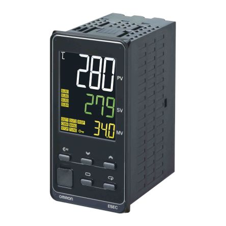 Omron Controlador De Temperatura PID Serie E5EC, 96 X 48mm, 240 V, 4 Entradas, 4 Salidas Relé