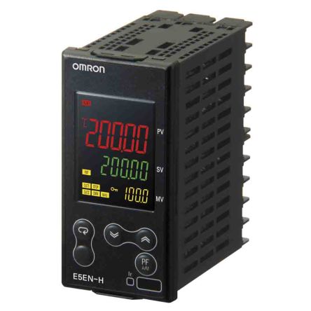 Omron Controlador De Temperatura PID Serie E5EN, 96 X 48mm, 26,4 V Dc, 2 Entradas, 2 Salidas Lineal, Relé