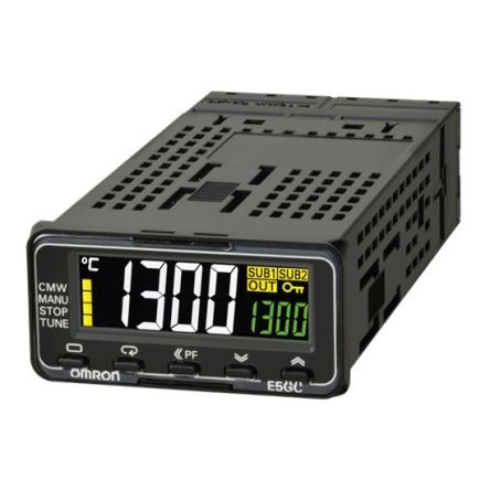 Omron Controlador De Temperatura PID Serie E5GC, 48 X 24mm, 26,4 V Dc, 1 Entrada, 1 Salida Relé