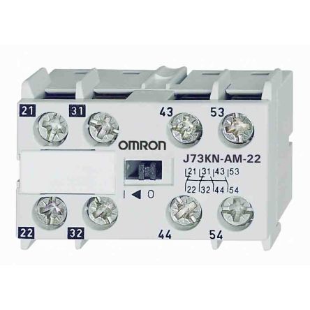 Omron J73KN Hilfskontaktblock 4-polig, 2 Öffner + 2 Schließer 10 A, 24 V